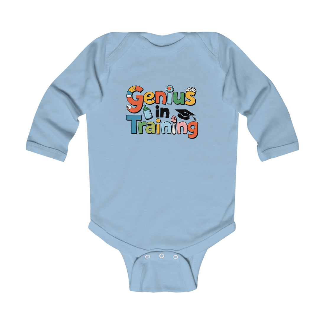 "Genius in training" Infant Long Sleeve Bodysuit