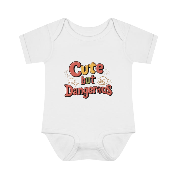 "Cute but dangerous" Infant Baby Rib Bodysuit