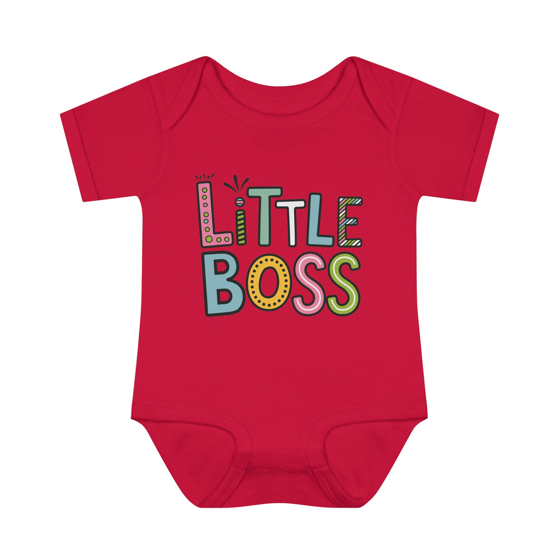 "Little boss" Infant Baby Rib Bodysuit