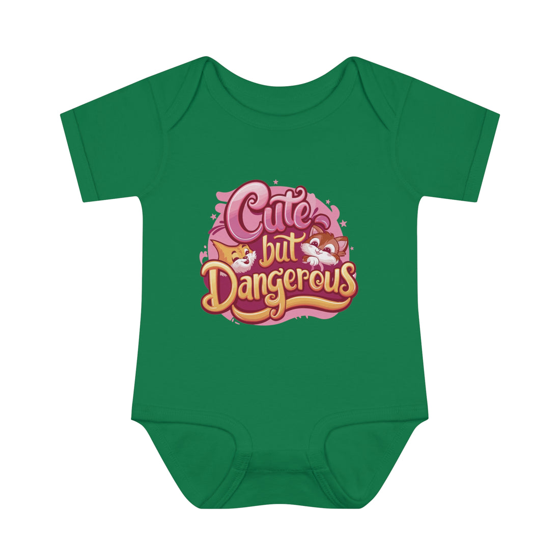 "Cute but dangerous" Infant Baby Rib Bodysuit