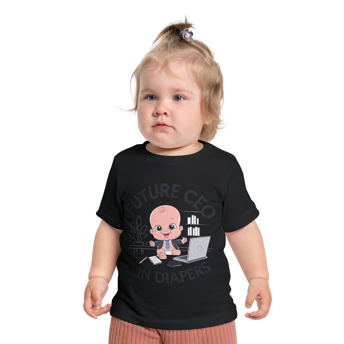 "Future CEO in diapers" Baby Short Sleeve T-Shirt