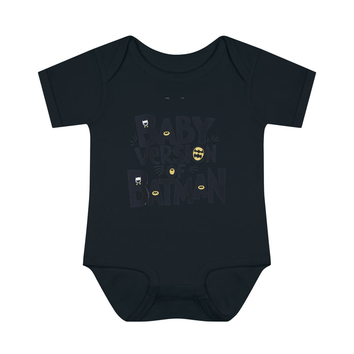 "Baby version of batman" Infant Baby Rib Bodysuit