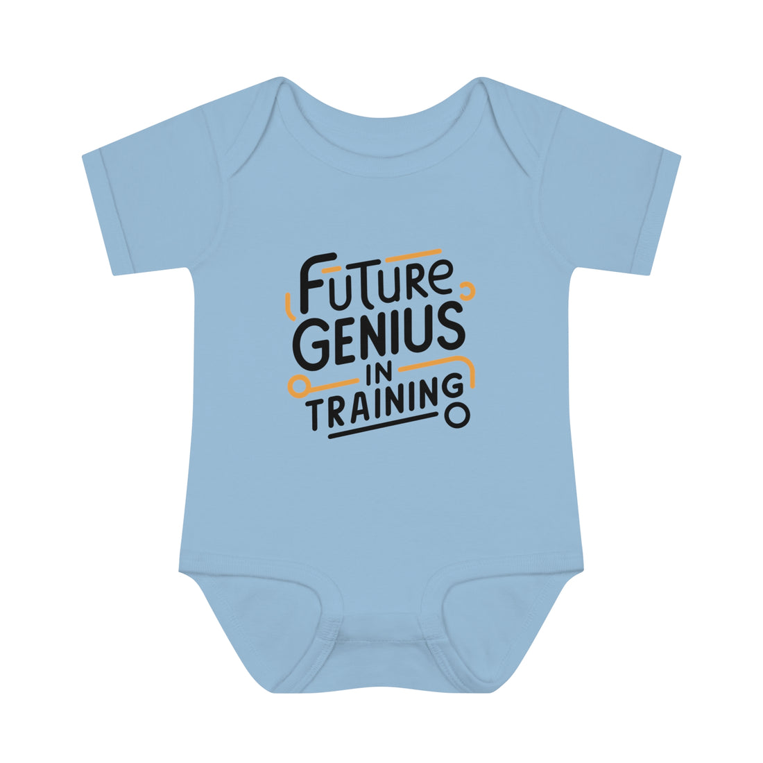 "Future genius in training" Infant Baby Rib Bodysuit