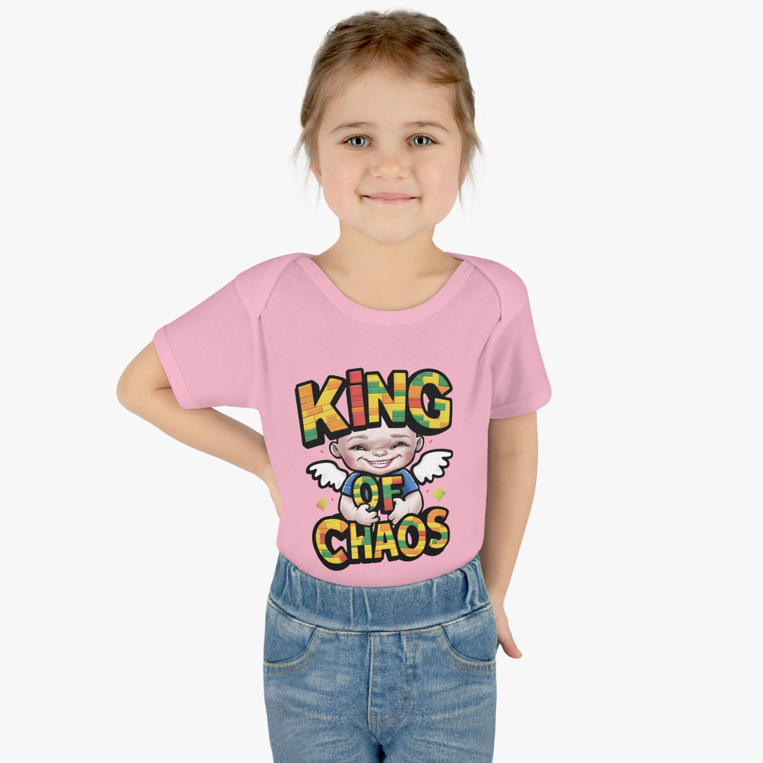 "King of chaos" Infant Baby Rib Bodysuit