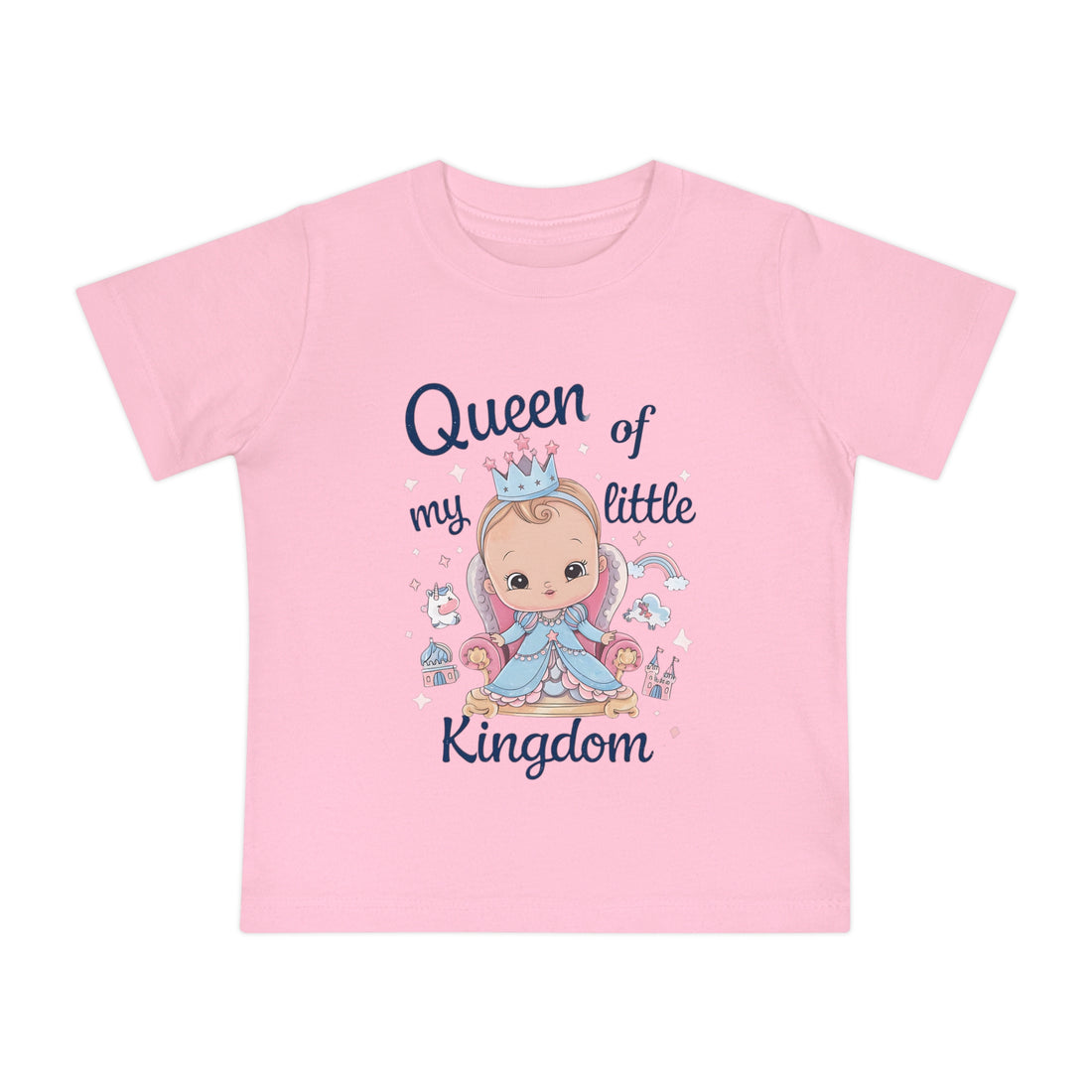 "Queen of my little kingdom" Baby Short Sleeve T-Shirt