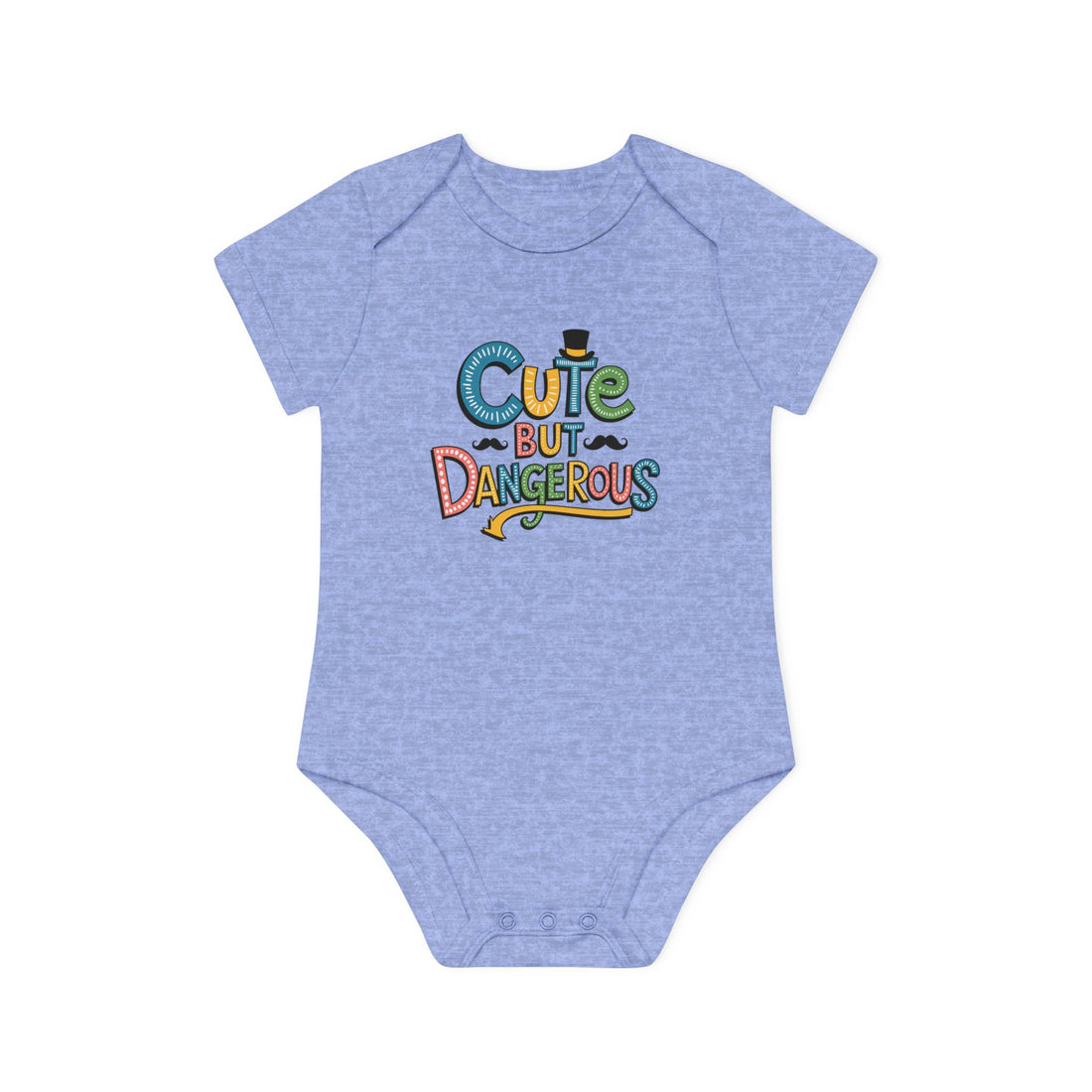 "Cute but dangerous" Baby Organic Short Sleeve Bodysuit