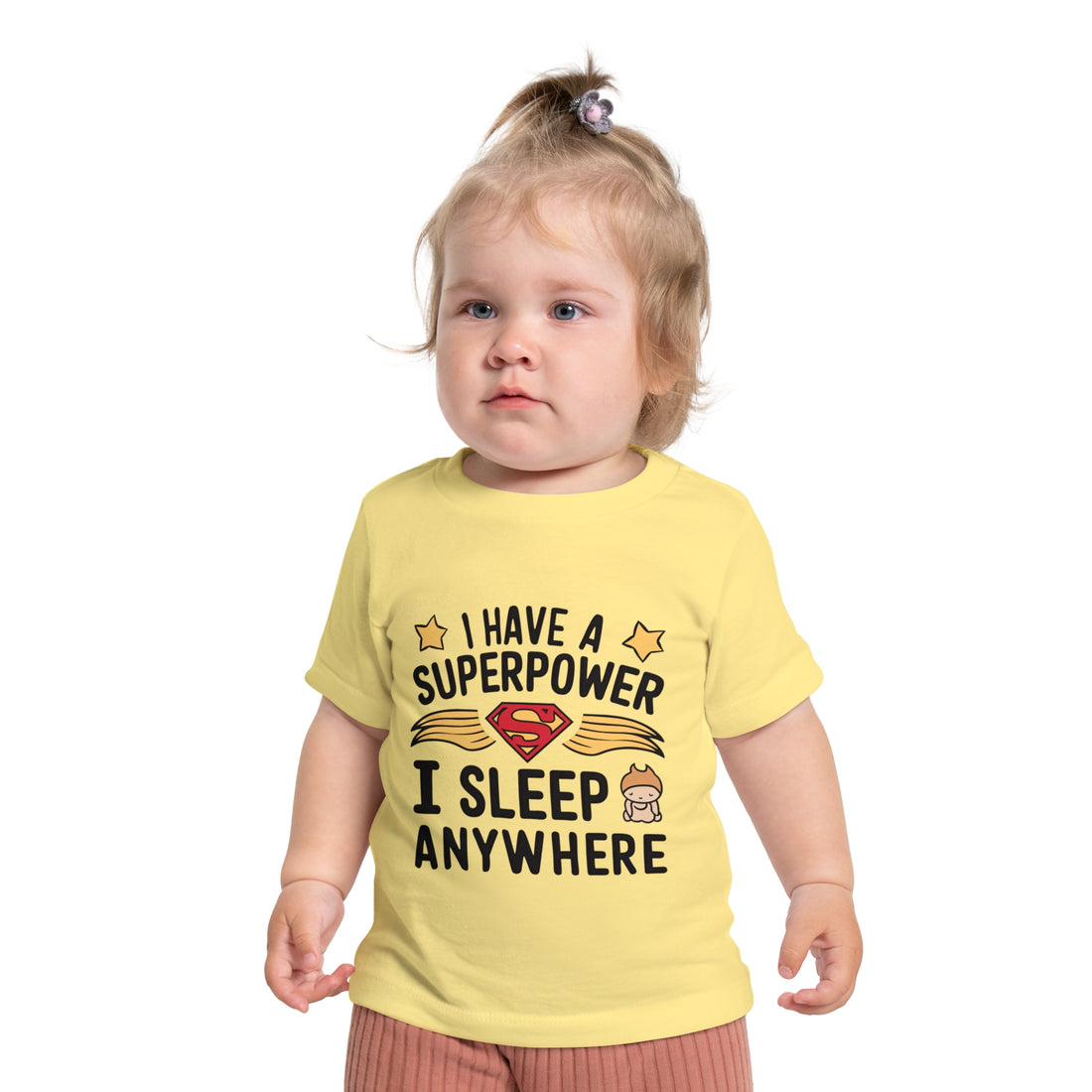 "I have a superpower I sleep anywhere" Baby Short Sleeve T-Shirt