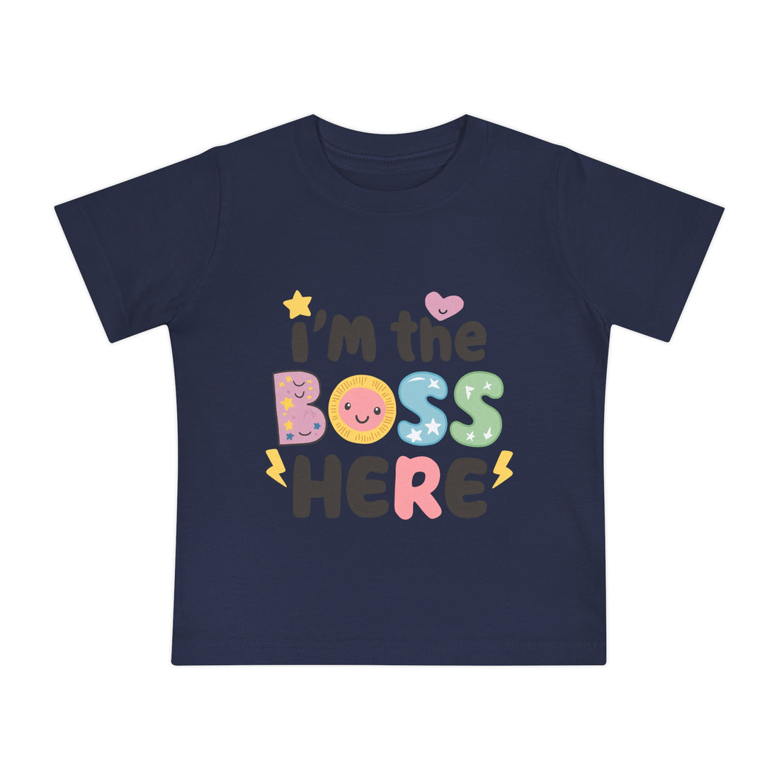 "I'm the boss here" Baby Short Sleeve T-Shirt