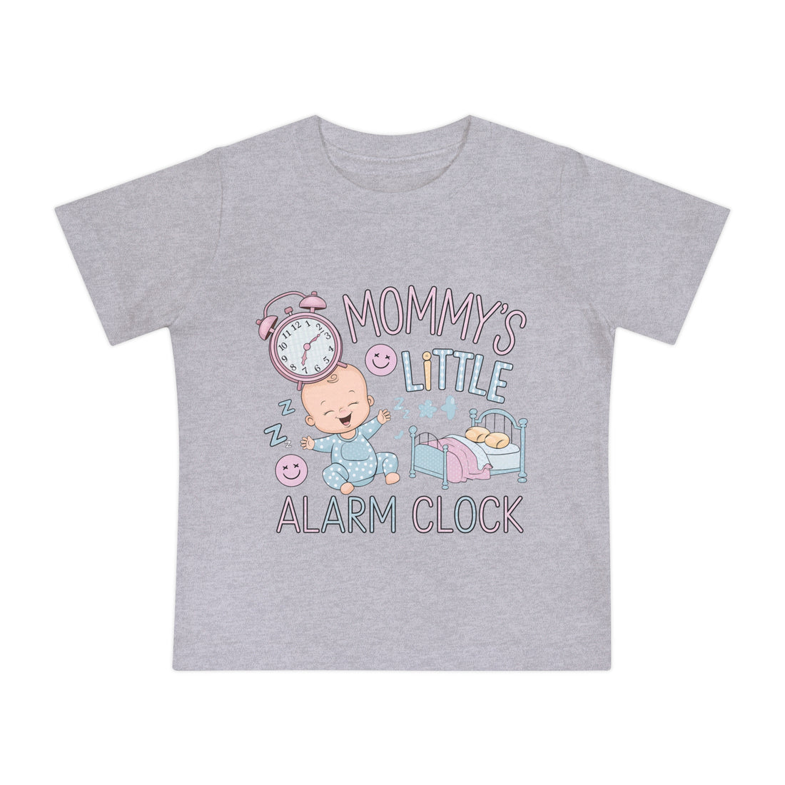 "Mommy's little alarm clock" Baby Short Sleeve T-Shirt