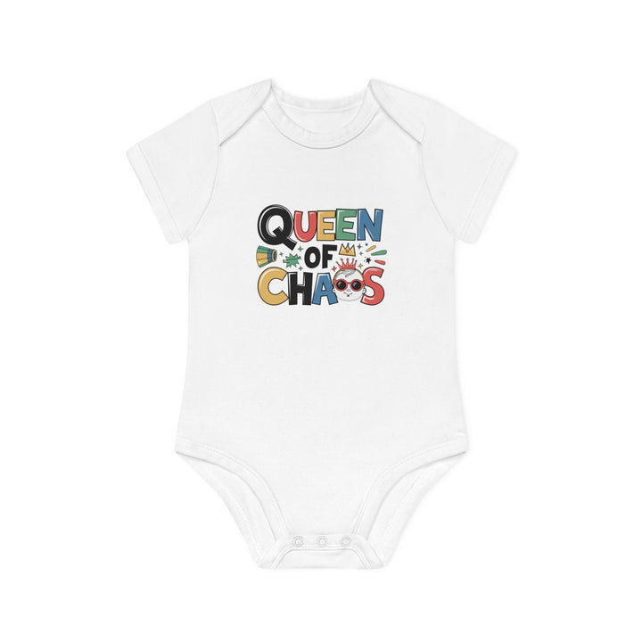 "Queen of chaos" Baby Organic Short Sleeve Bodysuit