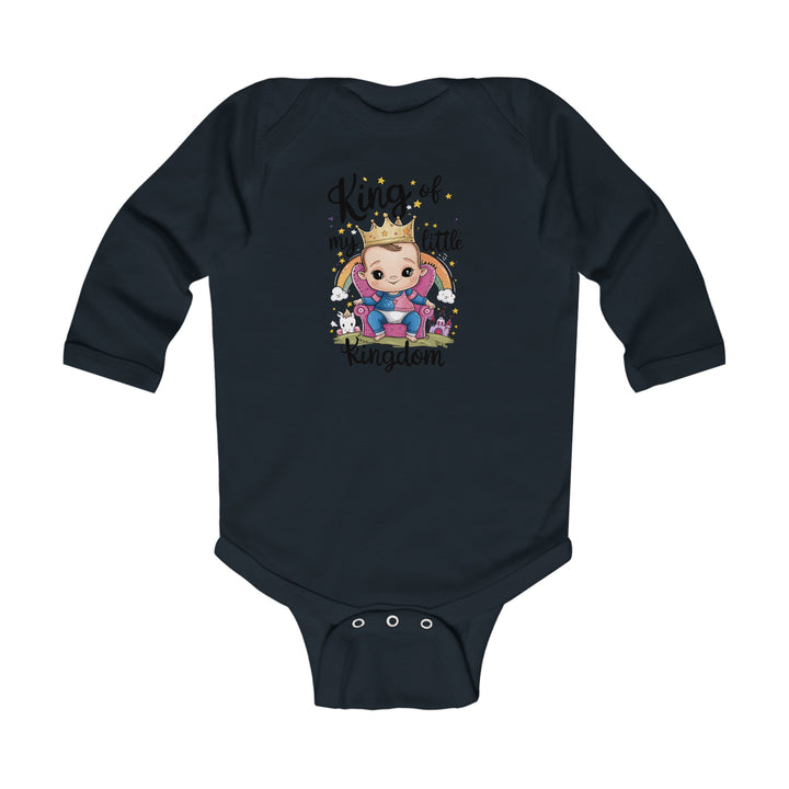 "King of my little kingdom" Infant Long Sleeve Bodysuit