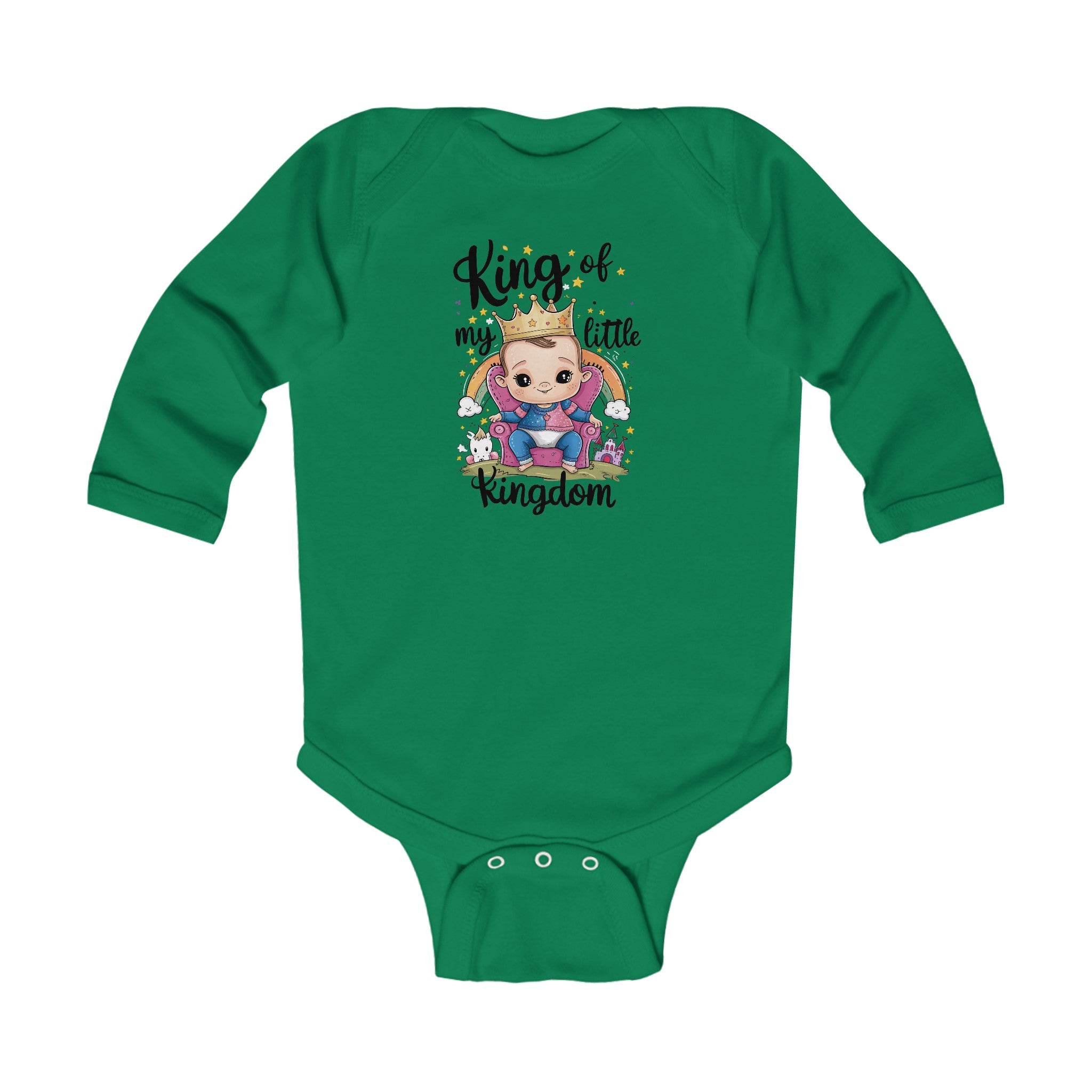 "King of my little kingdom" Infant Long Sleeve Bodysuit