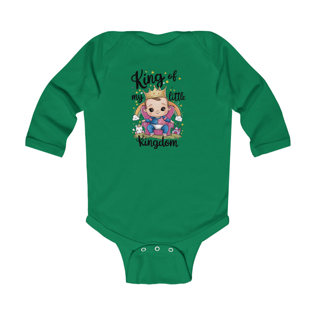 "King of my little kingdom" Infant Long Sleeve Bodysuit