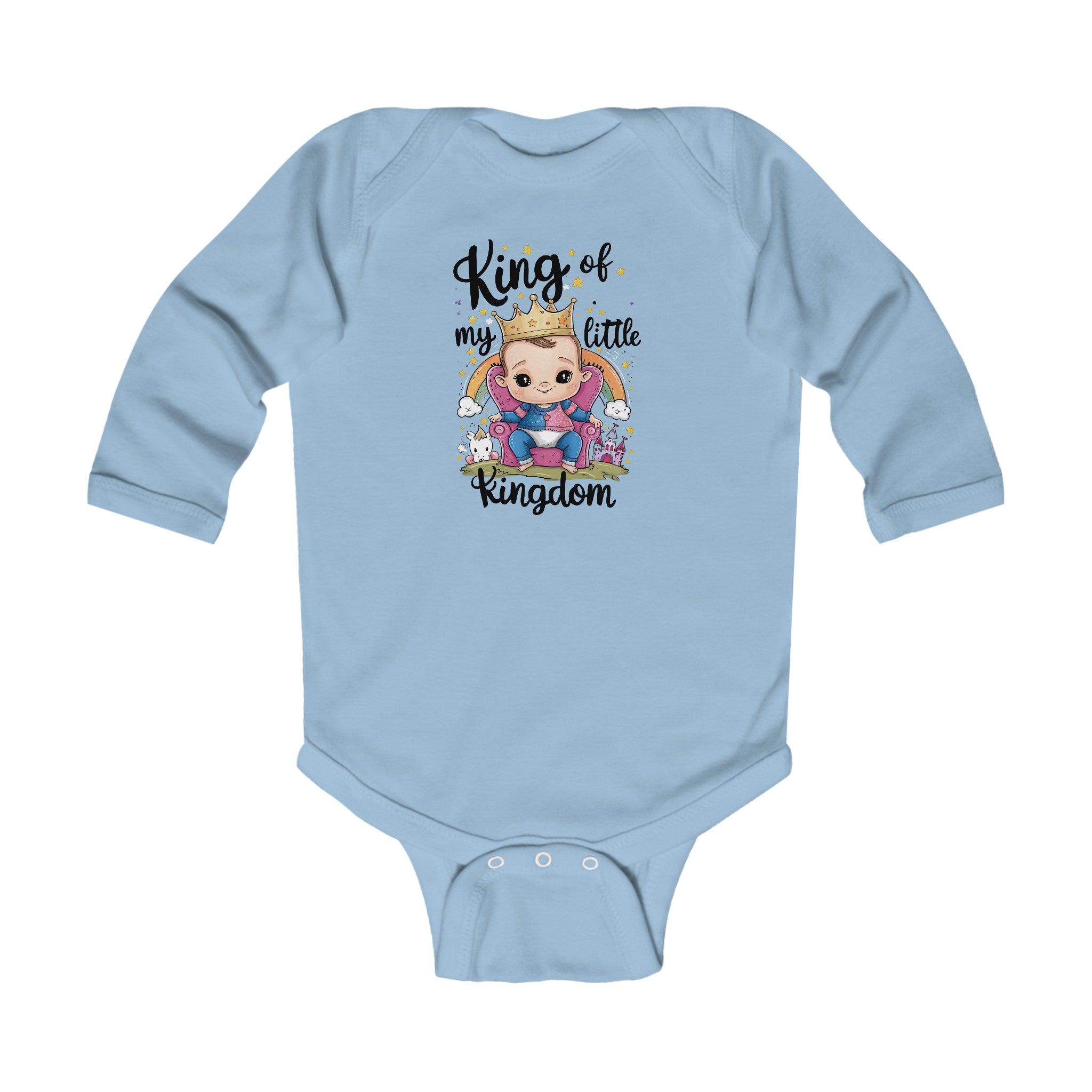 "King of my little kingdom" Infant Long Sleeve Bodysuit