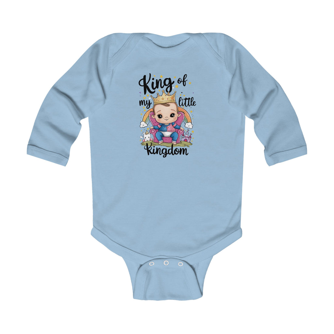 "King of my little kingdom" Infant Long Sleeve Bodysuit