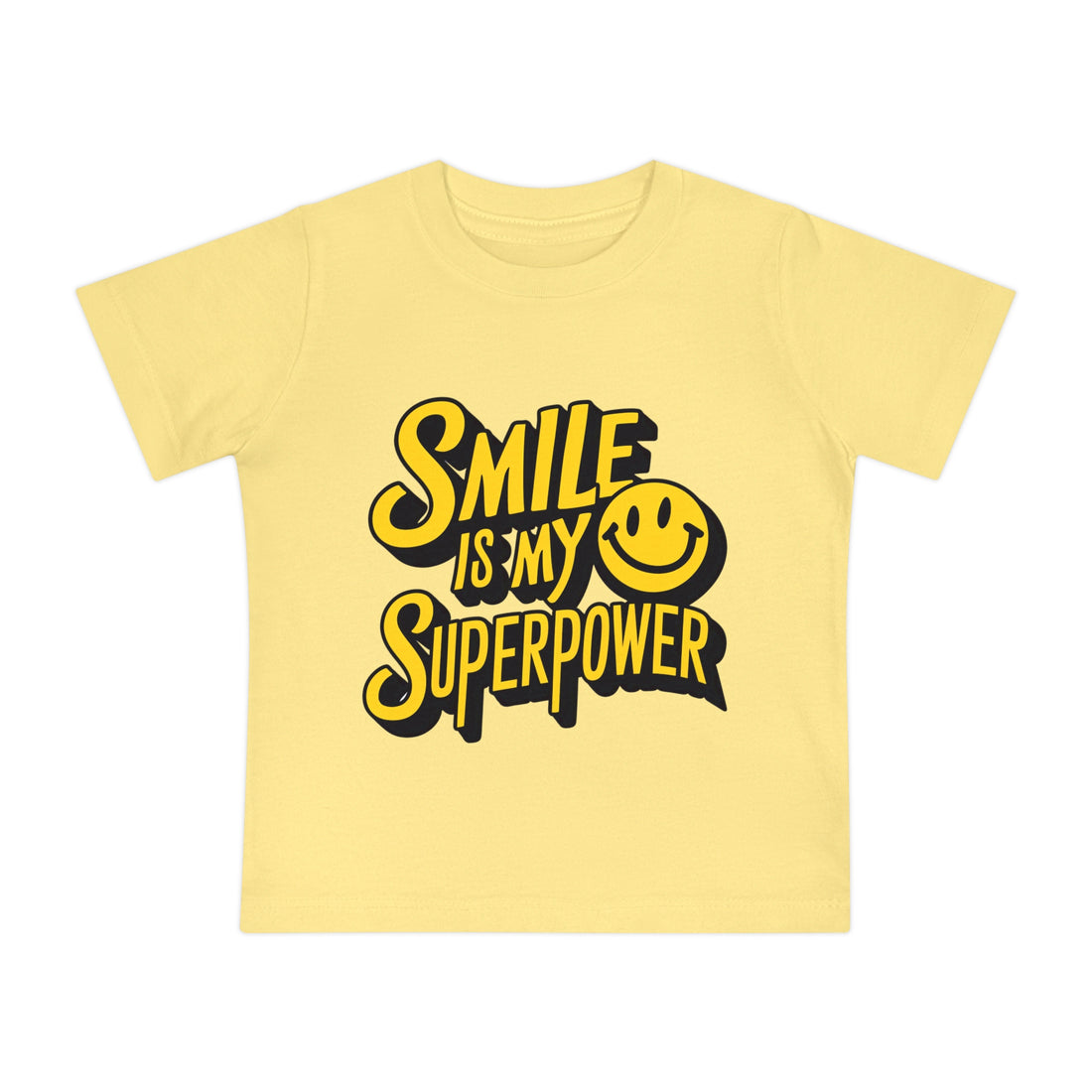 "Smile is my superpower" Baby Short Sleeve T-Shirt