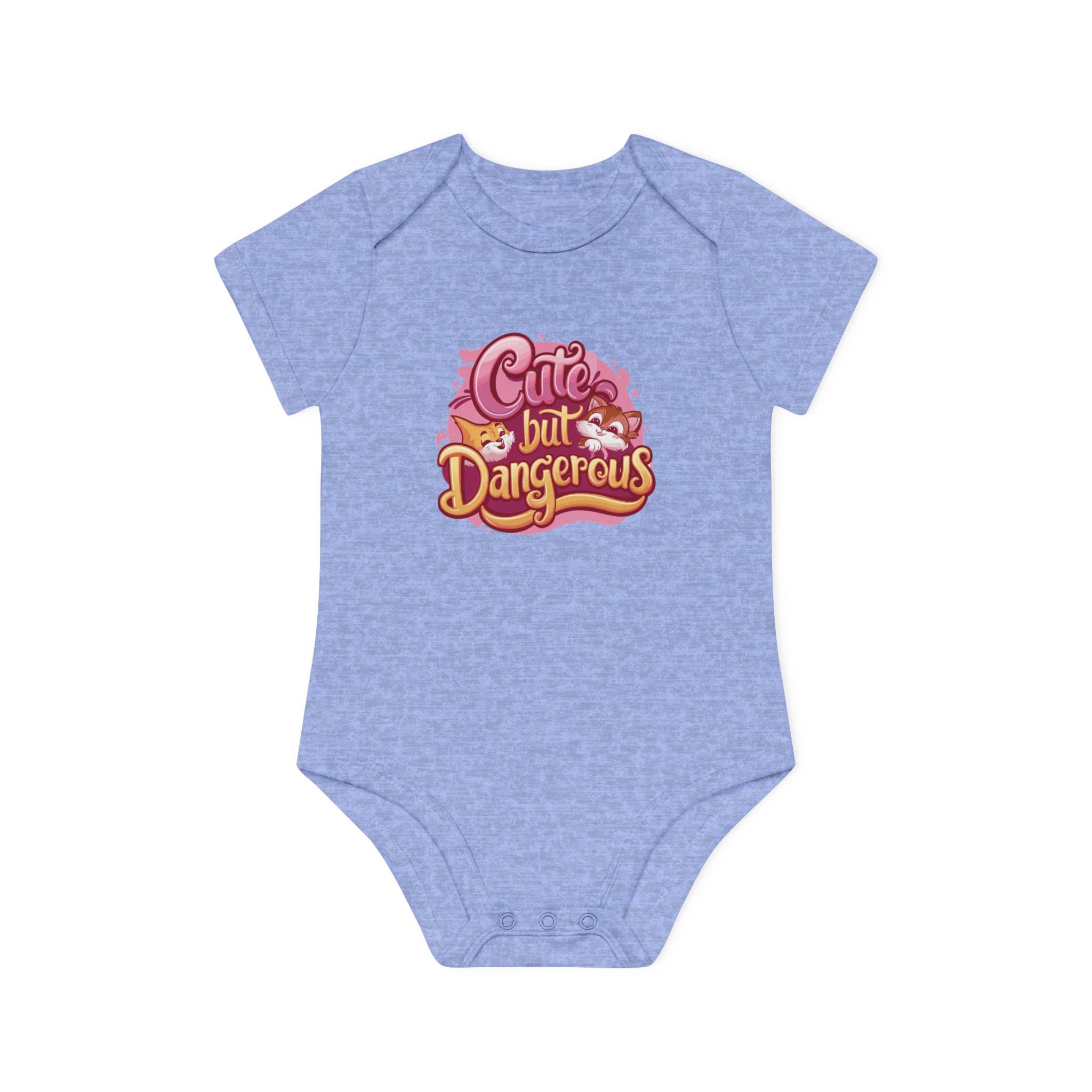 "Cute but dangerous" Baby Organic Short Sleeve Bodysuit