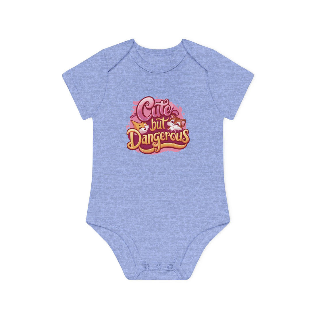 "Cute but dangerous" Baby Organic Short Sleeve Bodysuit