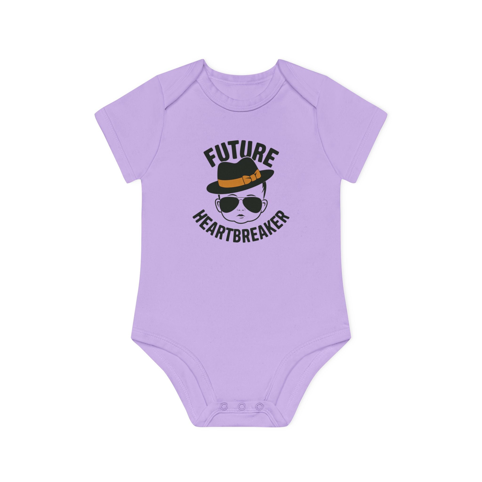 "Future heartbreaker" Baby Organic Short Sleeve Bodysuit