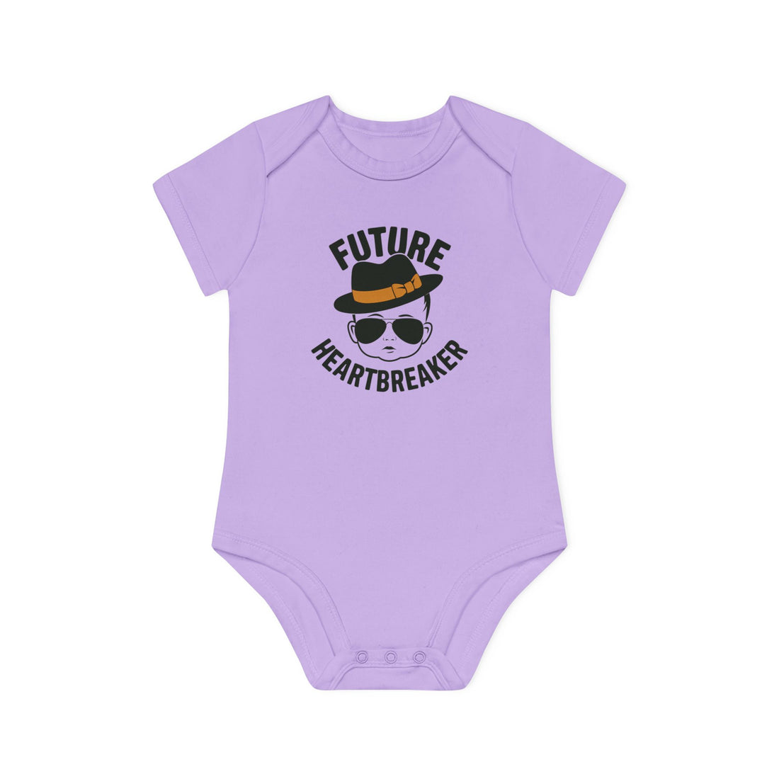 "Future heartbreaker" Baby Organic Short Sleeve Bodysuit