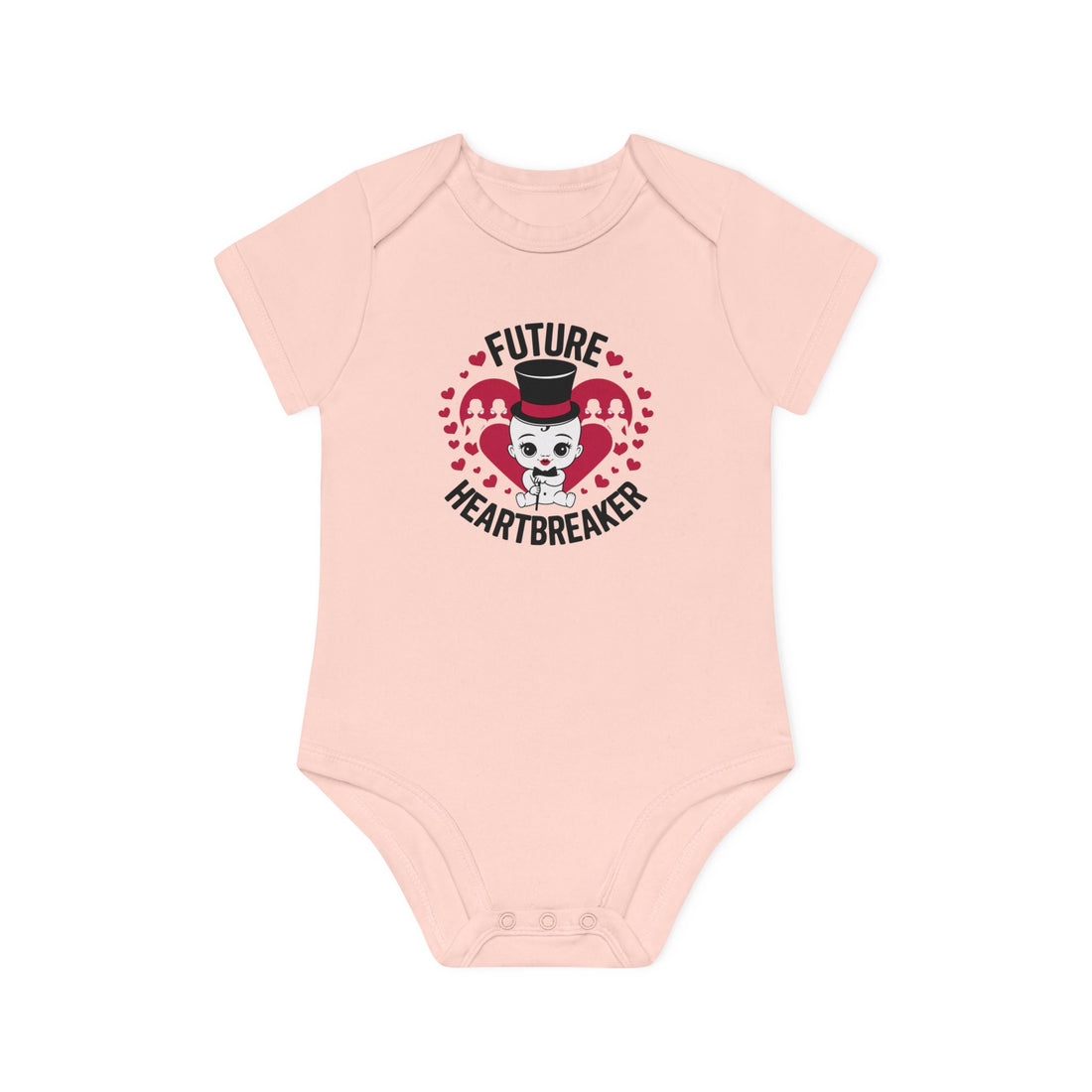 "Future heartbreaker" Baby Organic Short Sleeve Bodysuit