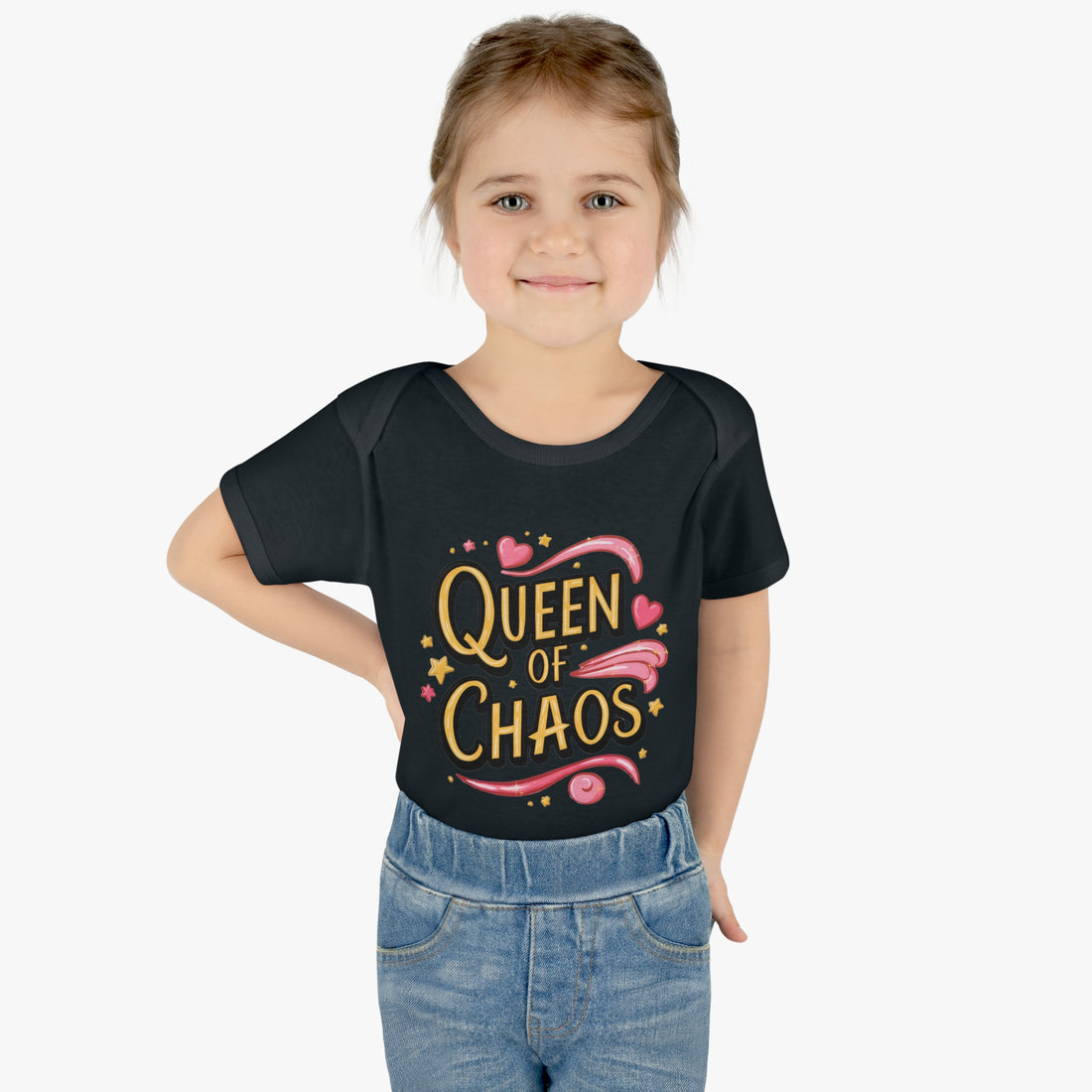 "Queen of chaos" Infant Baby Rib Bodysuit