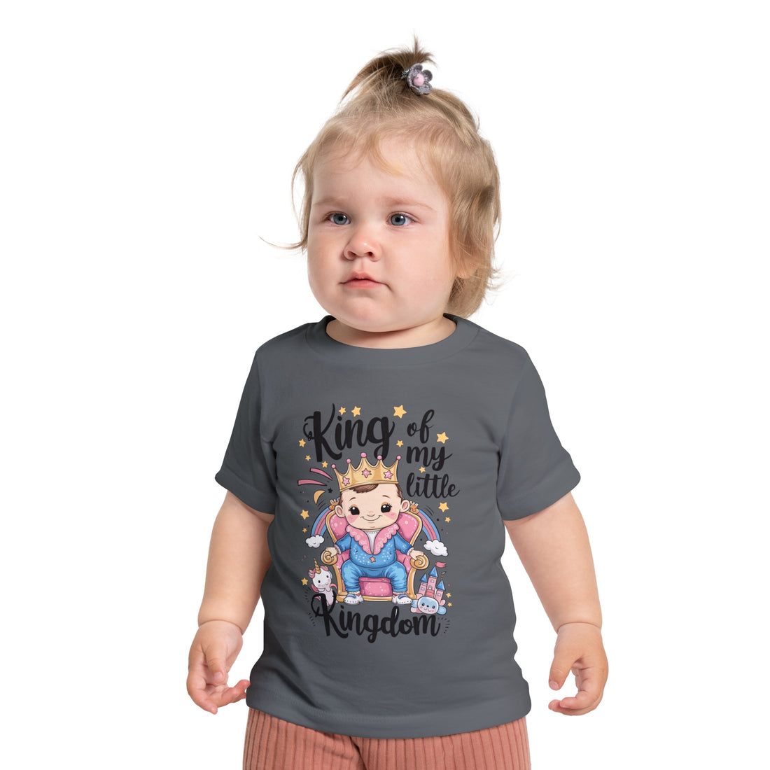 "King of my little kingdom" Baby Short Sleeve T-Shirt