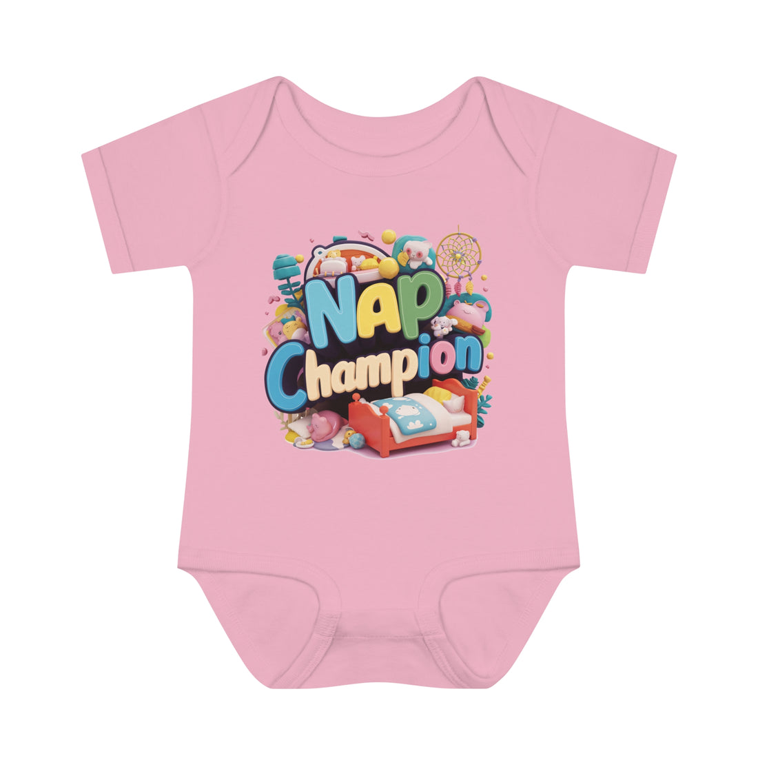 "Nap champion" Infant Baby Rib Bodysuit