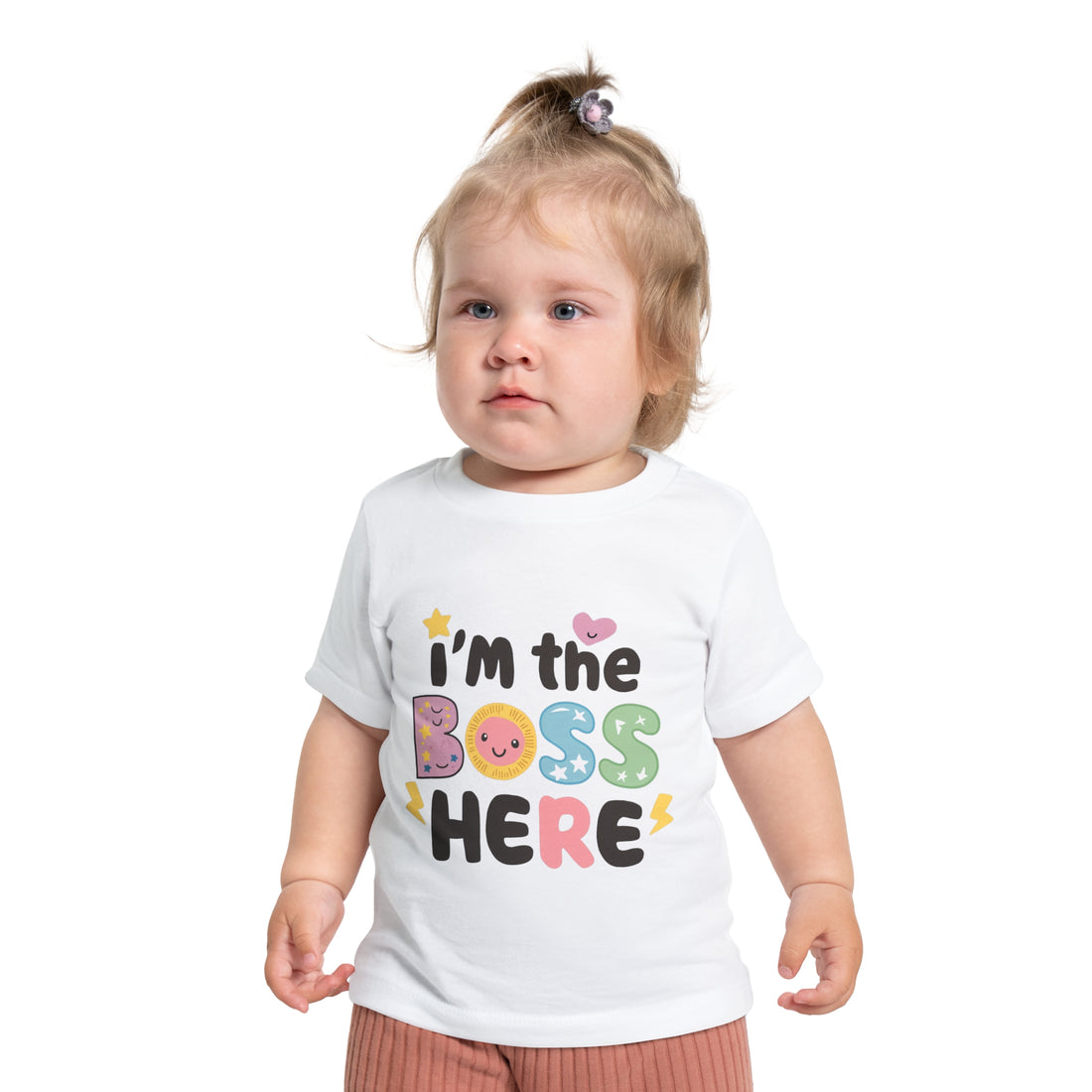 "I'm the boss here" Baby Short Sleeve T-Shirt