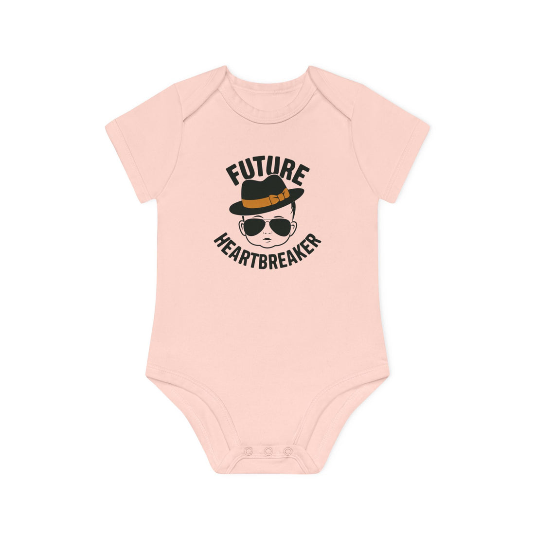 "Future heartbreaker" Baby Organic Short Sleeve Bodysuit