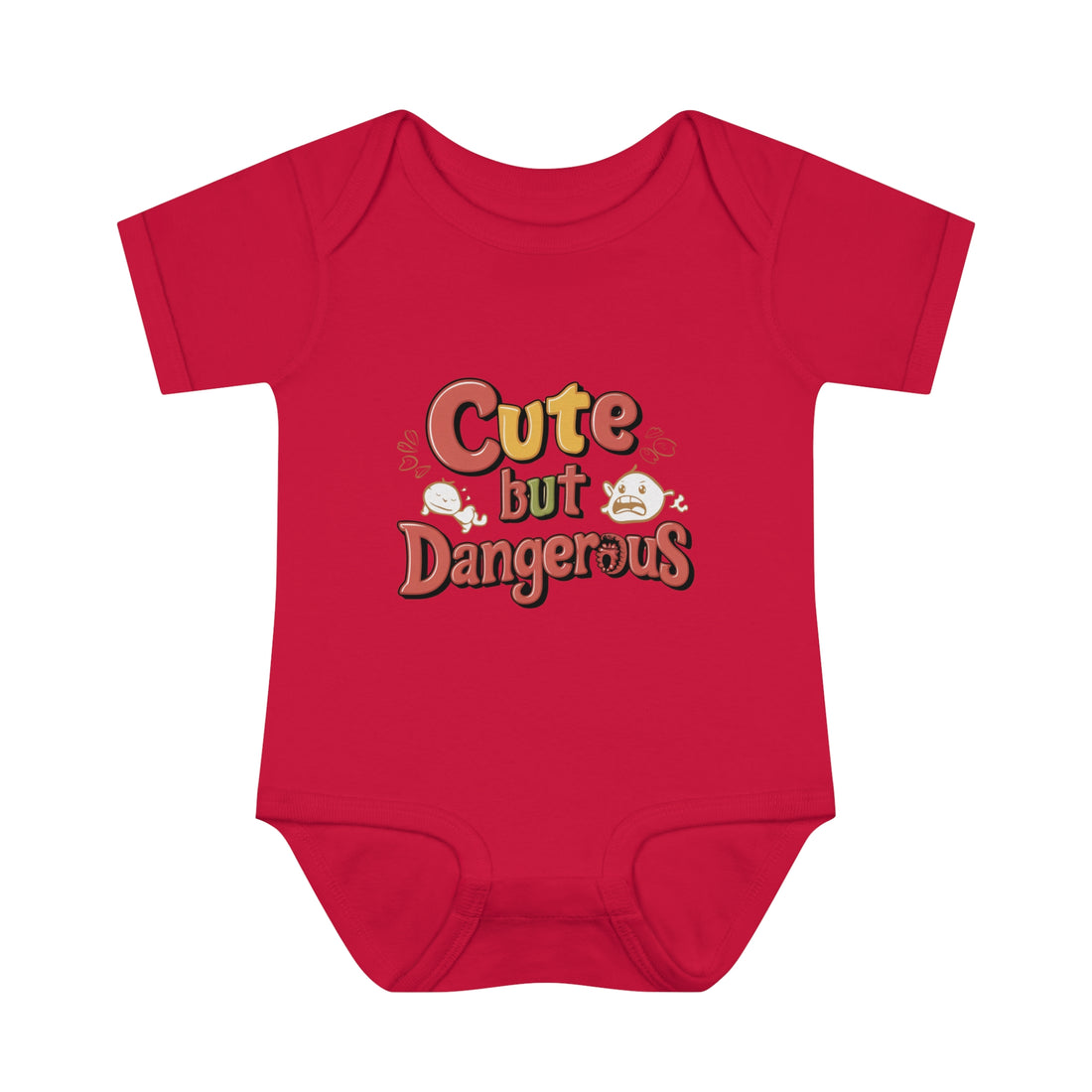 "Cute but dangerous" Infant Baby Rib Bodysuit