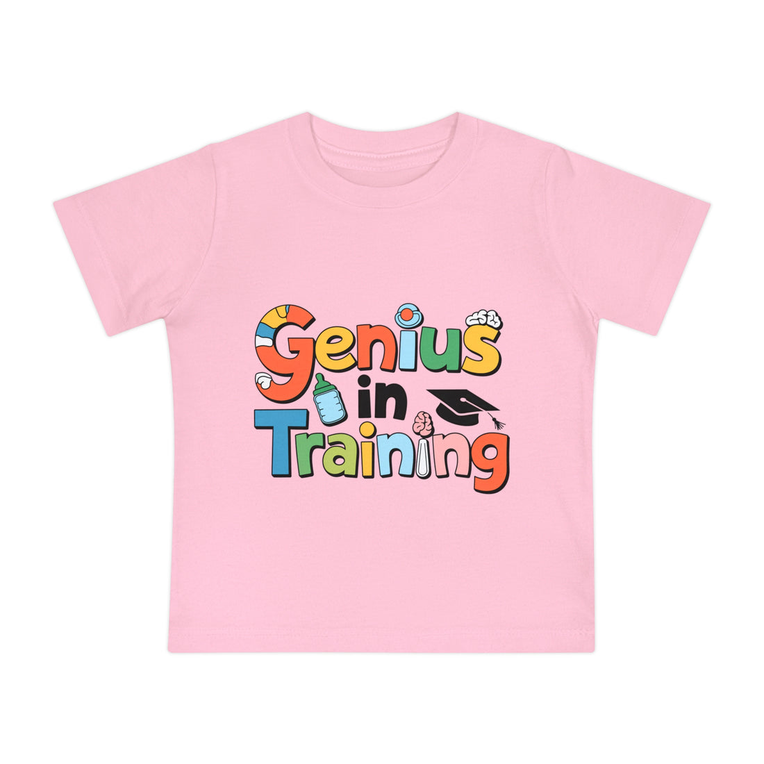 "Genius in training" Baby Short Sleeve T-Shirt