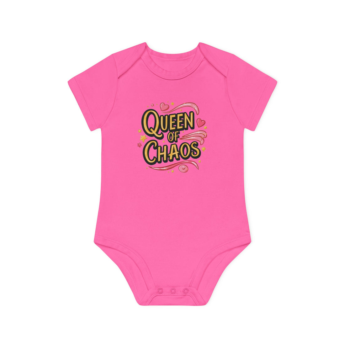 "Queen of chaos" Baby Organic Short Sleeve Bodysuit