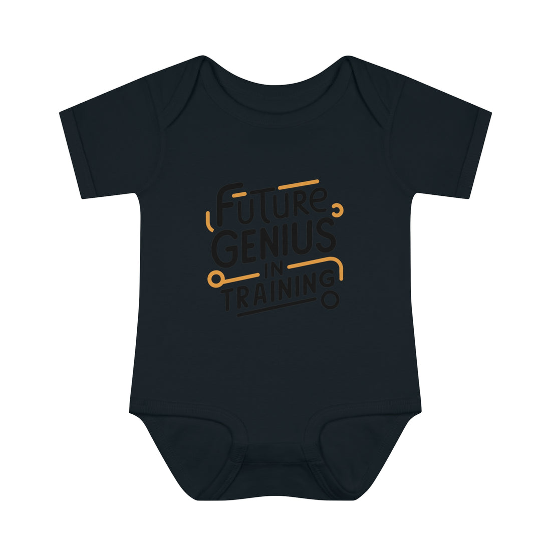 "Future genius in training" Infant Baby Rib Bodysuit