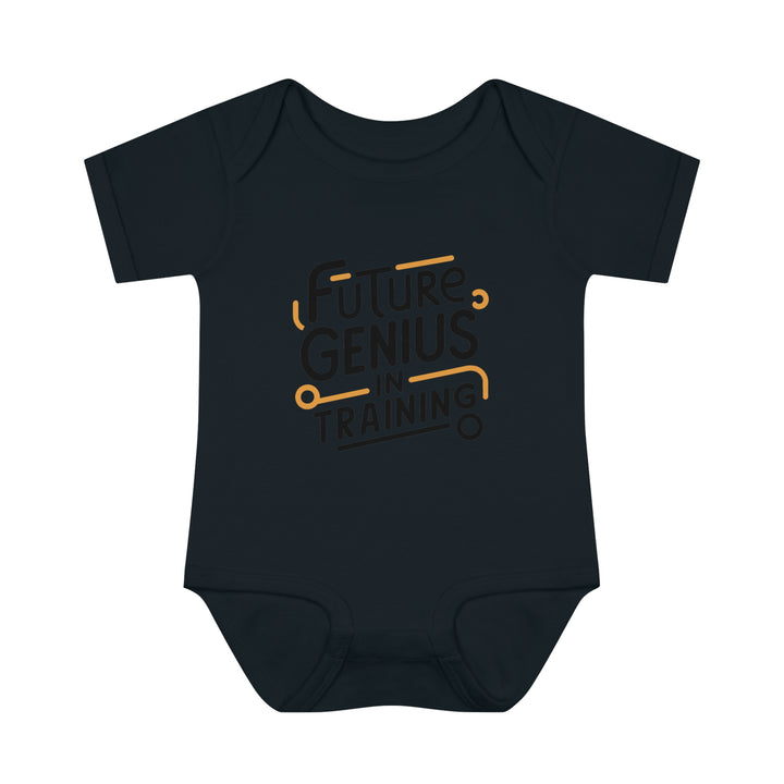 "Future genius in training" Infant Baby Rib Bodysuit