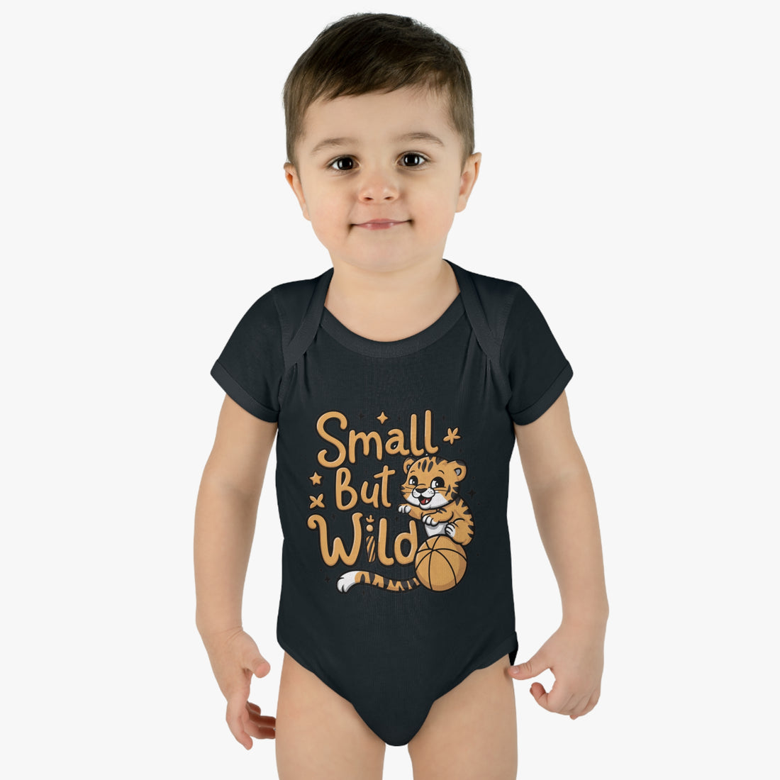 "Small but wild" Infant Baby Rib Bodysuit