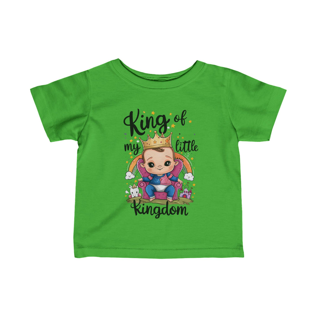 "King of my little kingdom" Infant Fine Jersey Tee