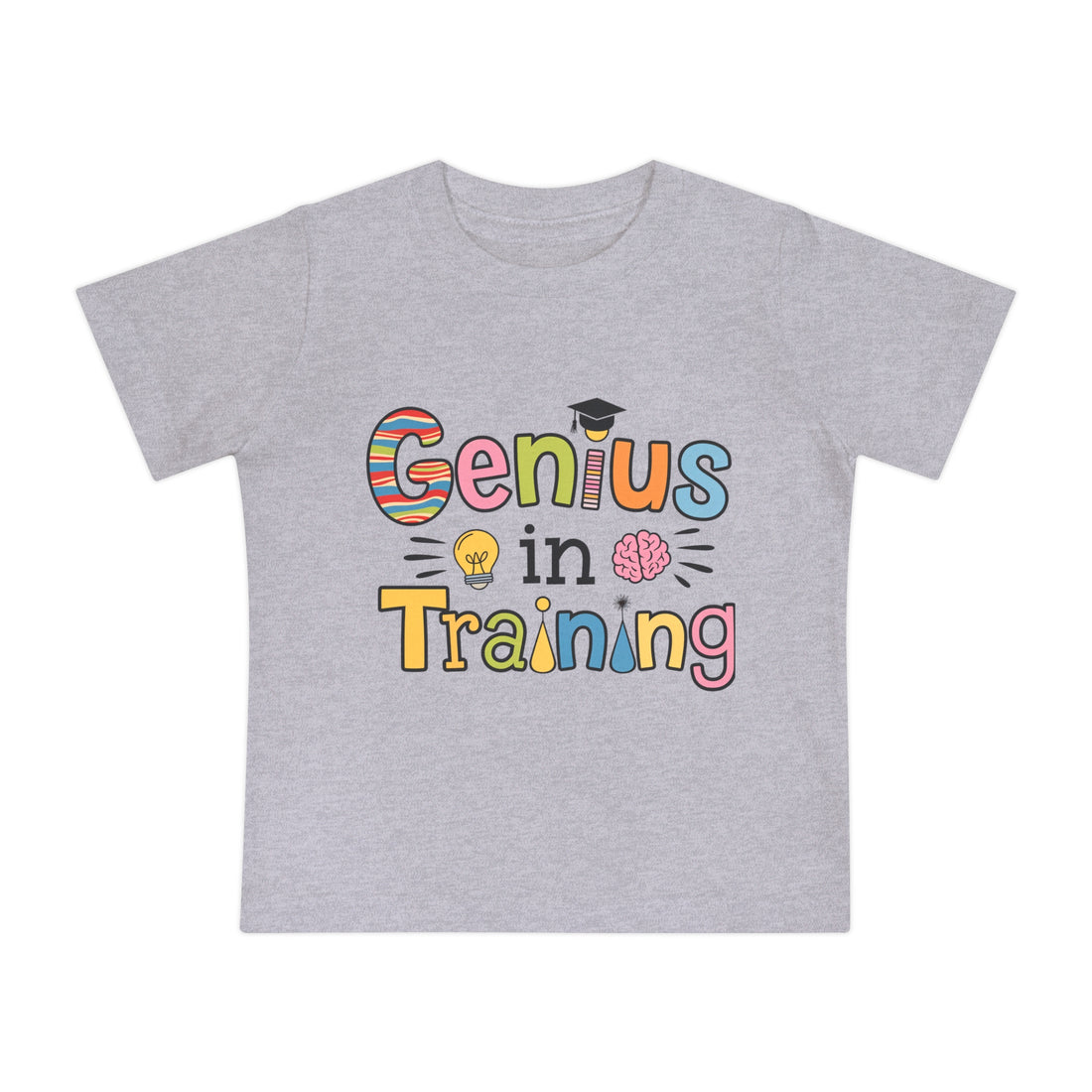 "Genius in training" Baby Short Sleeve T-Shirt