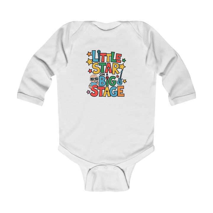 "Little star on a big stage" Infant Long Sleeve Bodysuit