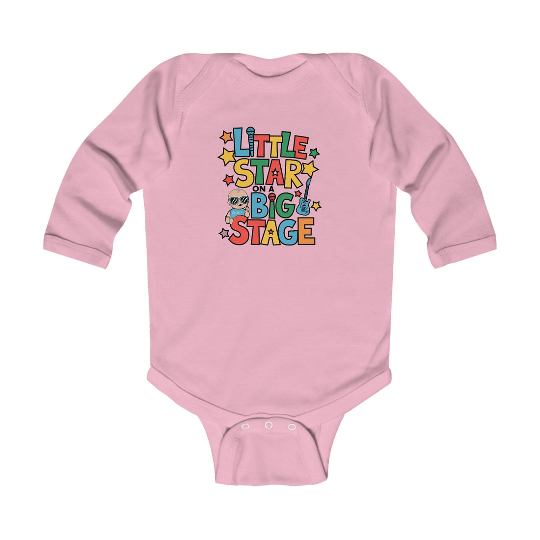 "Little star on a big stage" Infant Long Sleeve Bodysuit