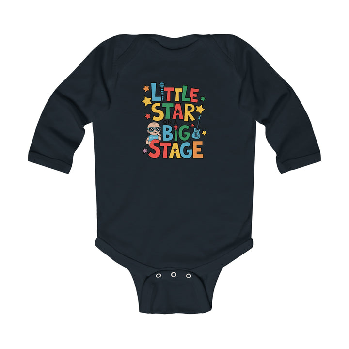 "Little star on a big stage" Infant Long Sleeve Bodysuit