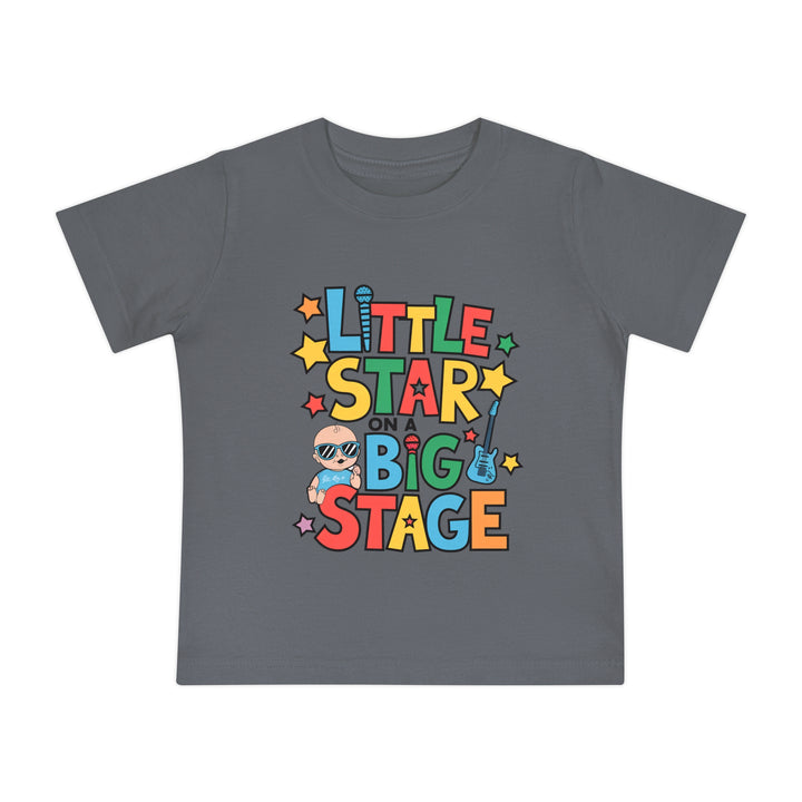 "Little star on a big stage" Baby Short Sleeve T-Shirt