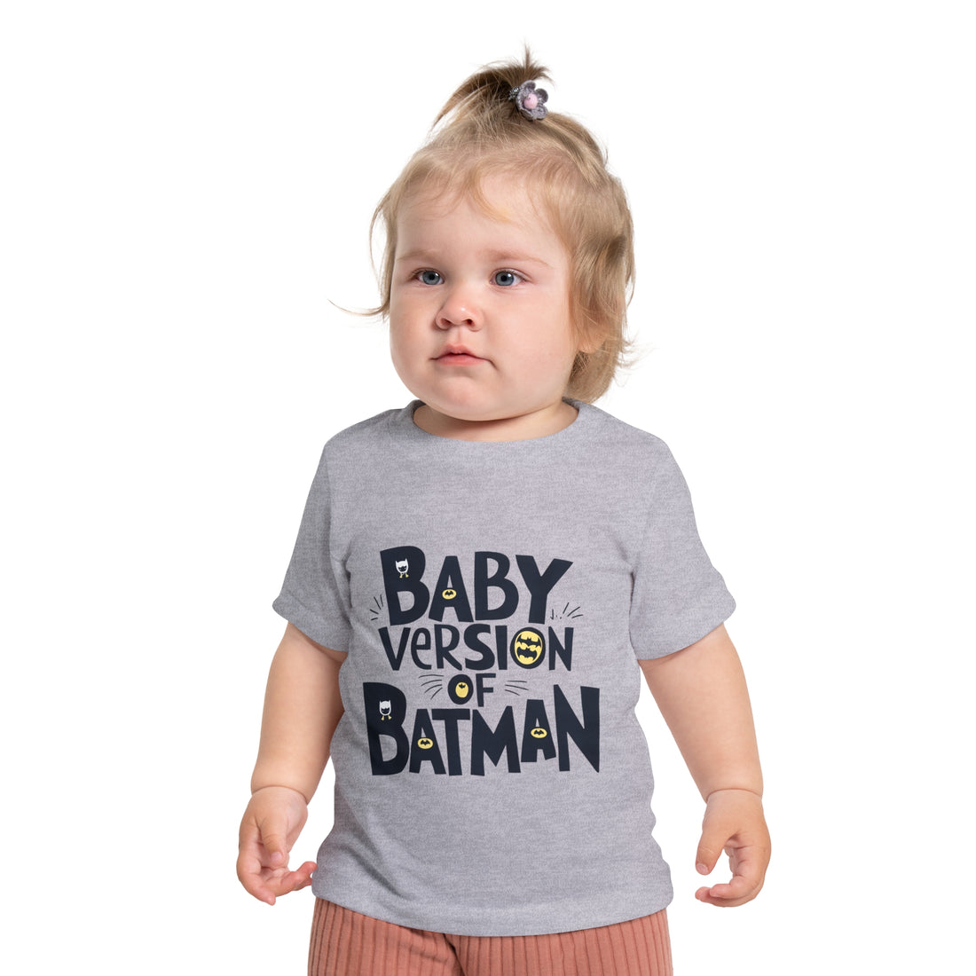 "Baby version of batman" Baby Short Sleeve T-Shirt