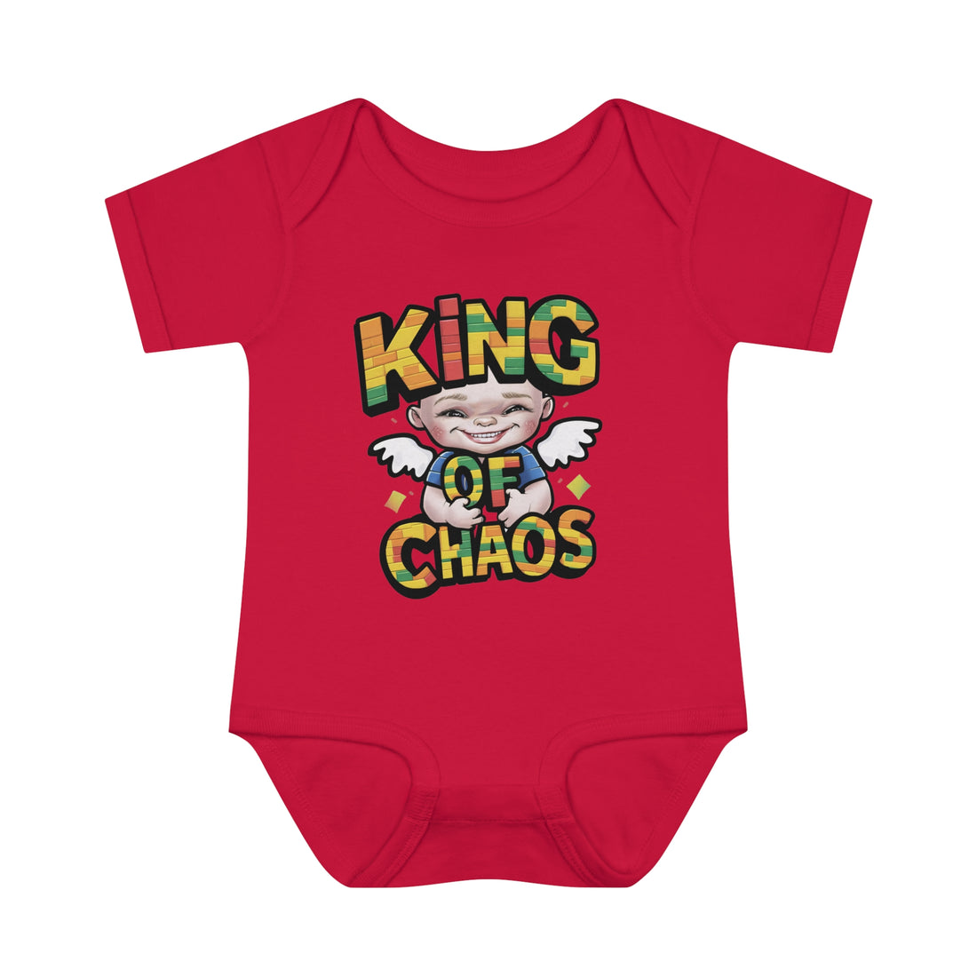 "King of chaos" Infant Baby Rib Bodysuit