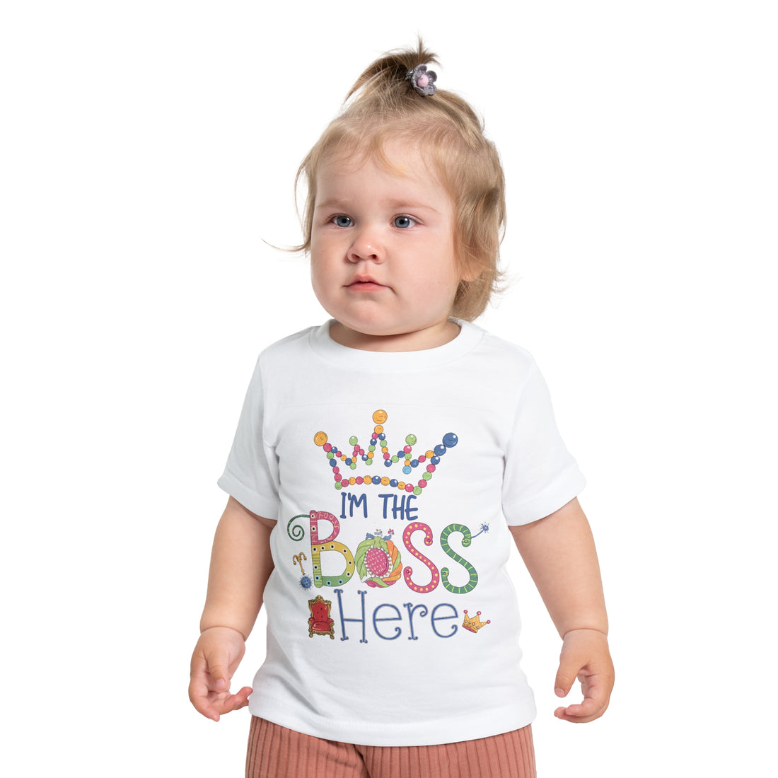 "I'm the boss here" Baby Short Sleeve T-Shirt