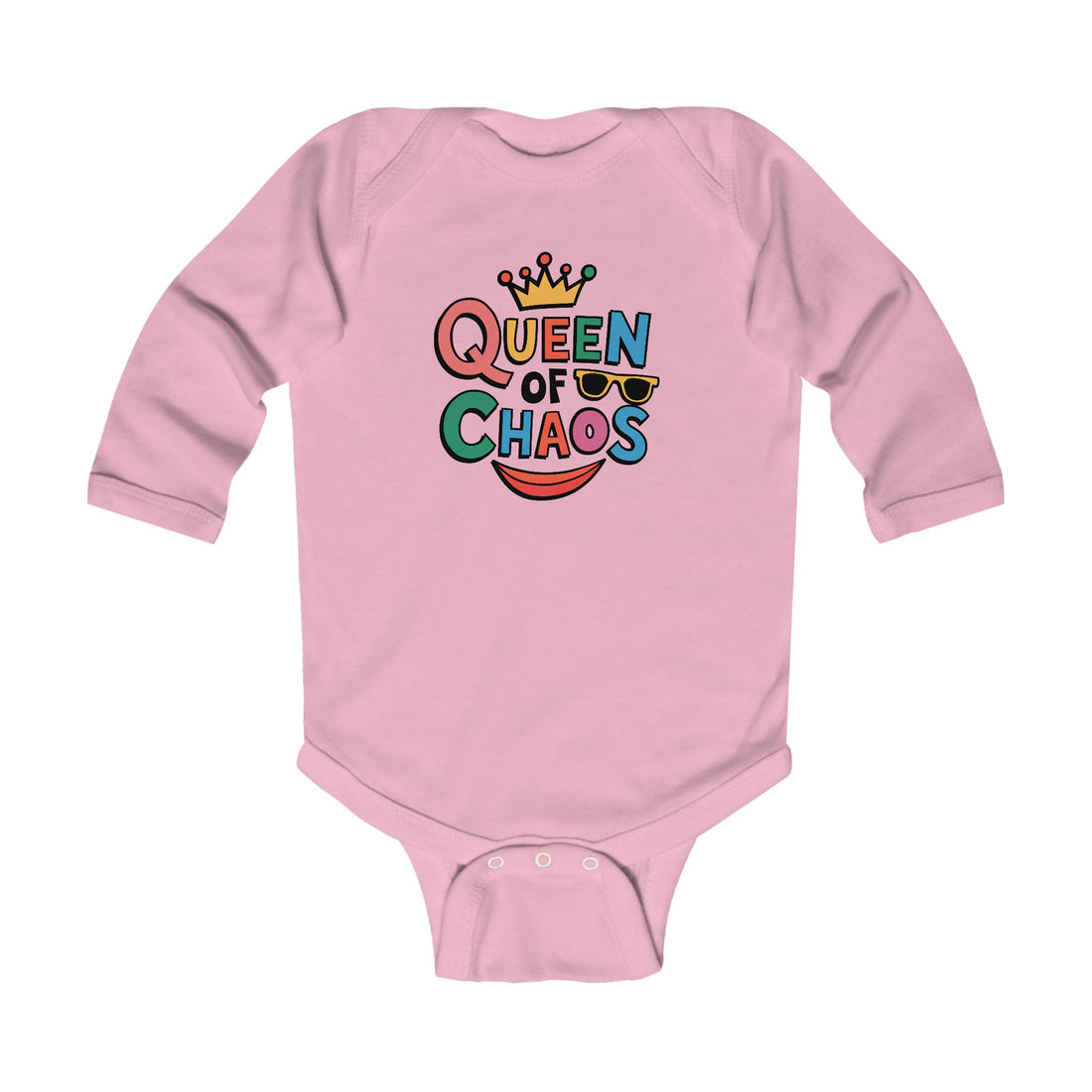 "Queen of chaos" Infant Long Sleeve Bodysuit