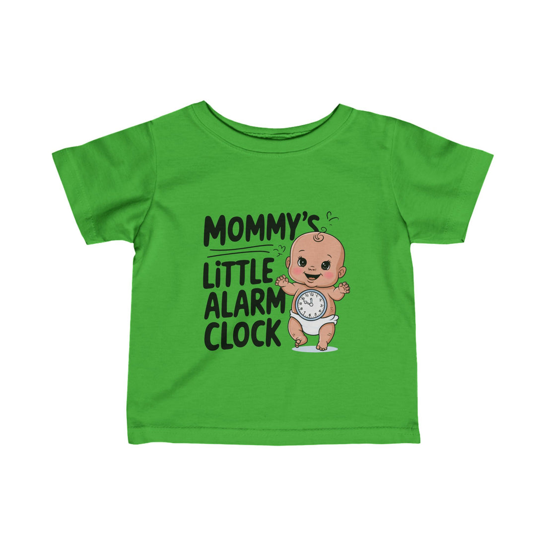 "Mommy's little alarm clock" Infant Fine Jersey Tee