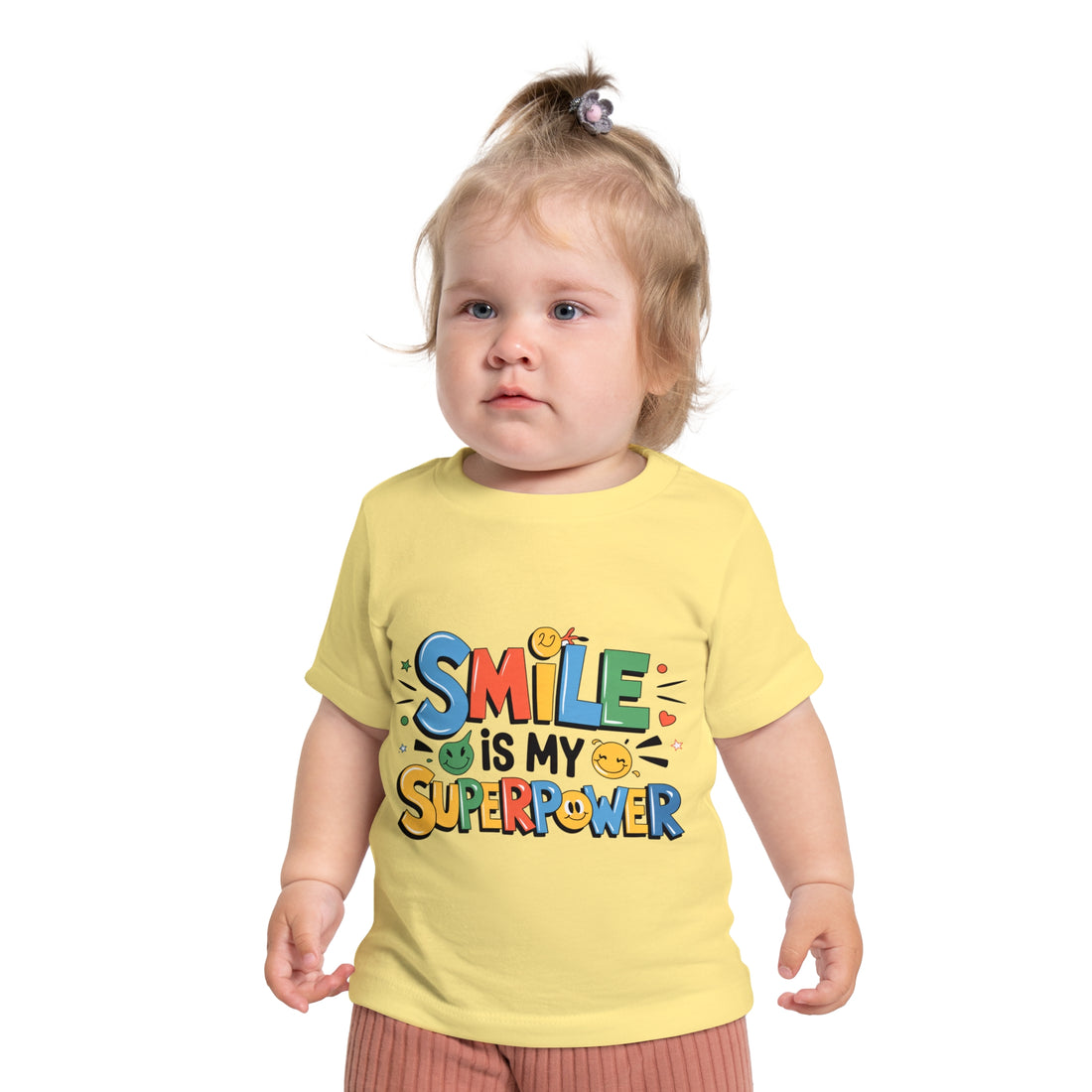 "Smile is my superpower" Baby Short Sleeve T-Shirt