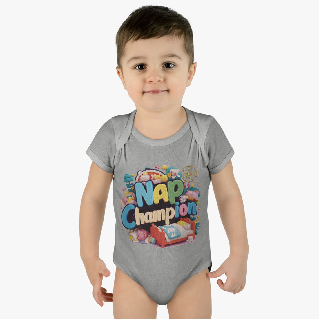 "Nap champion" Infant Baby Rib Bodysuit