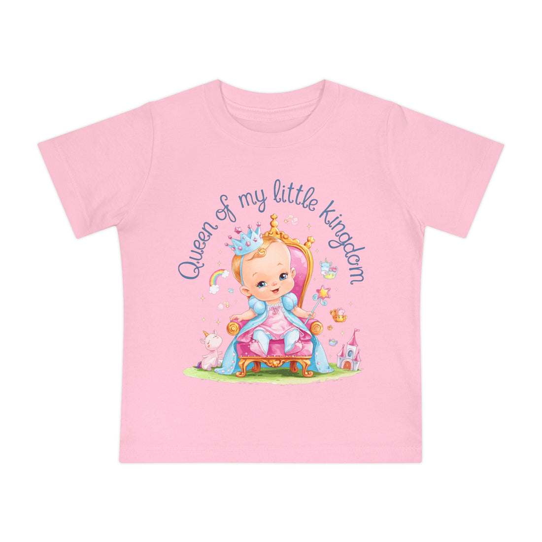 "Queen of my little kingdom" Baby Short Sleeve T-Shirt